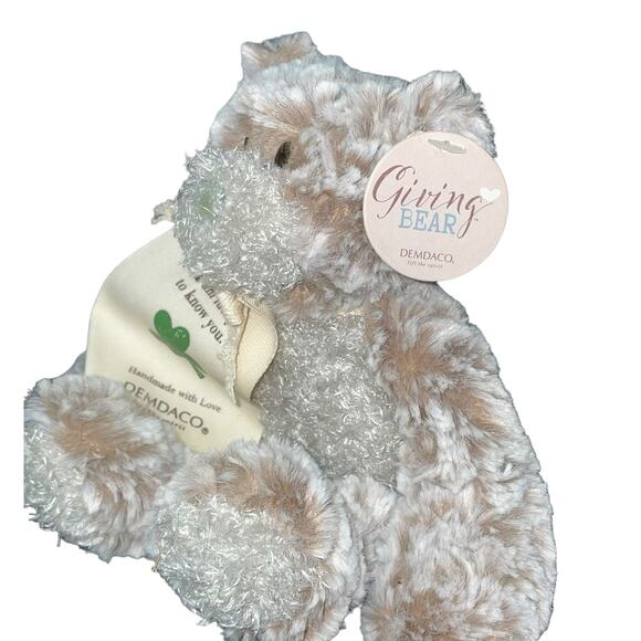 Demdaco Giving Bear Plush Shamrock I am Lucky to Know You Stuffed Animal Gift 9" - Picture 10 of 12